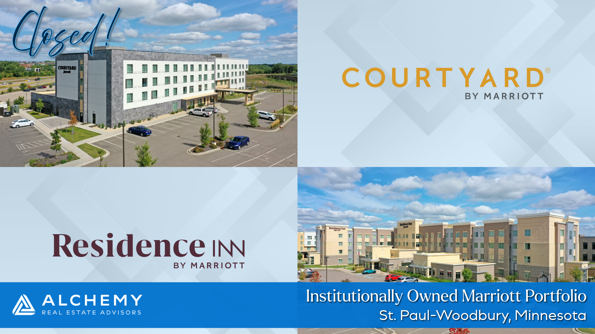Alchemy Sells Residence Inn and Courtyard in Woodbury, MN