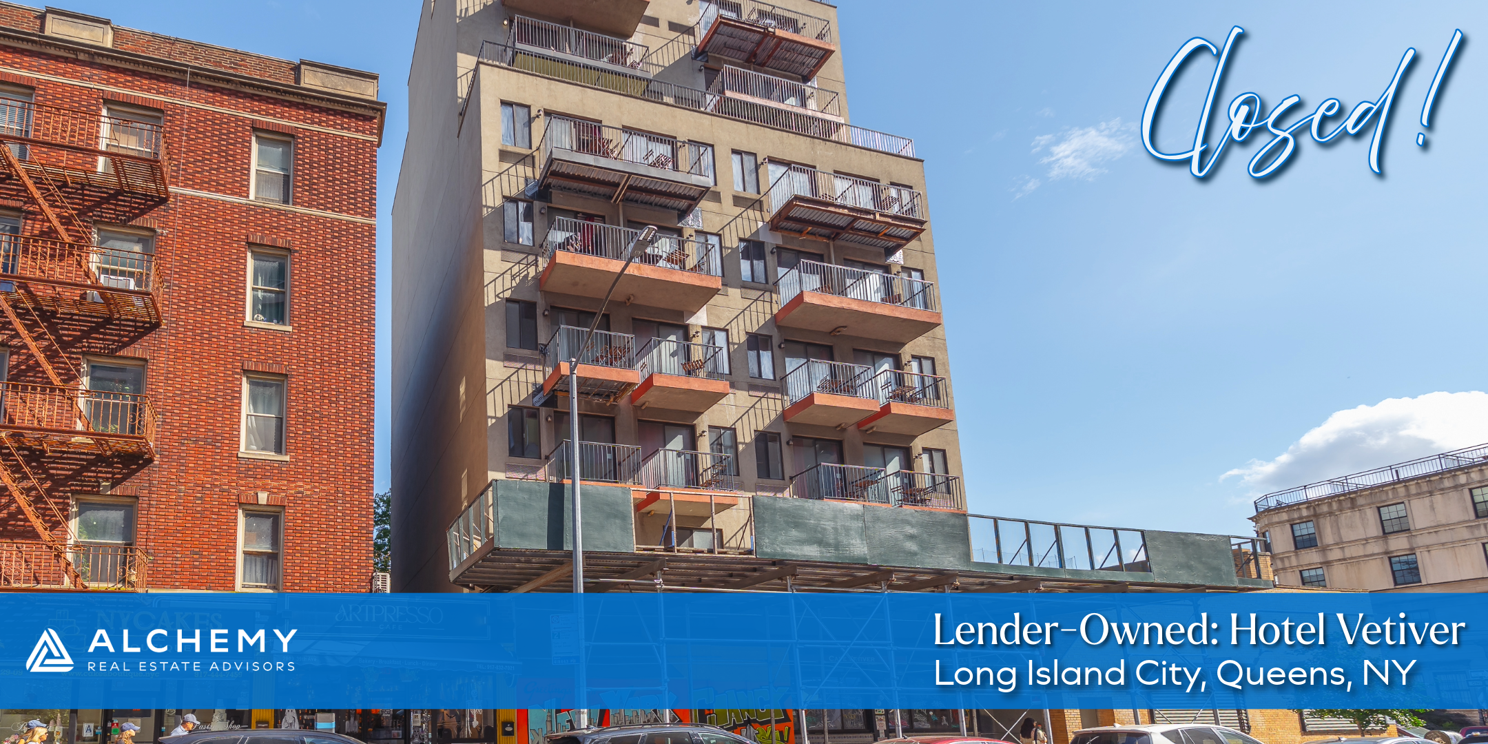Alchemy Finalizes Sale of Hotel Vetiver in Long Island City, Queens
